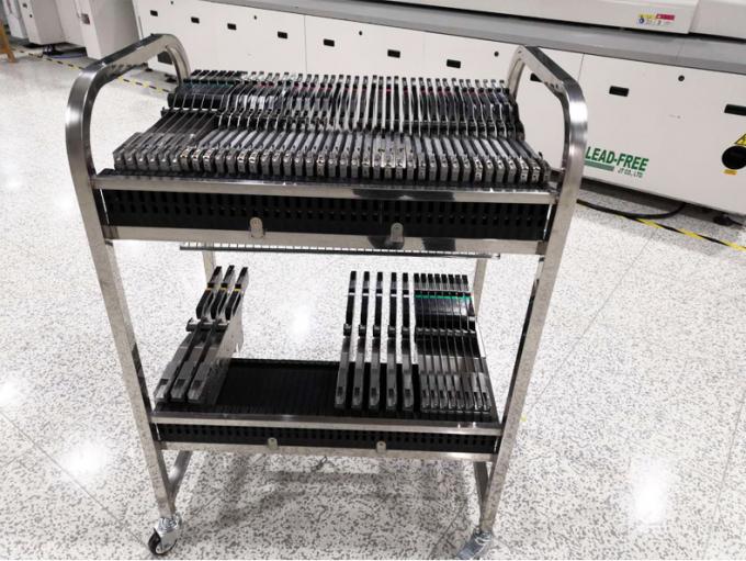 Storage Feeder Cart For FUJI NXT Electric SMT Feeder Trolley Aluminum