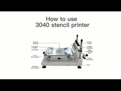 How to use 3040 stencil printer