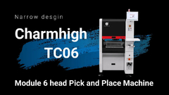 TC06 module universal 6 head pick and place machine width 89cm narrow desgin