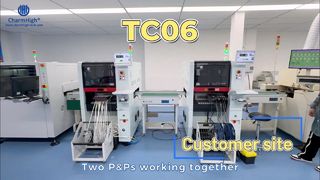 Dual TC06 Pick & Place Machines in Action at Customer SMT Assembly Line