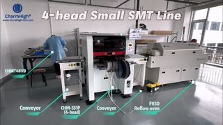 Customer workshop: 48VB + 551P + F830 Automatic Small SMT line