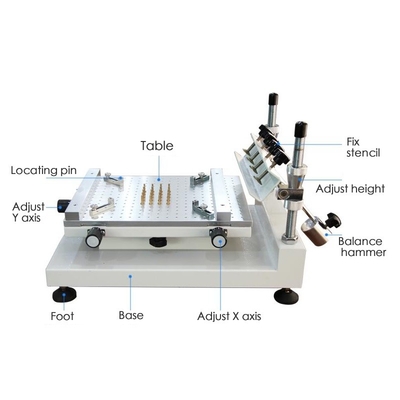High Precision Stencil Printer 3040 Silk Printer , Work With SMT Pick And Place Machine