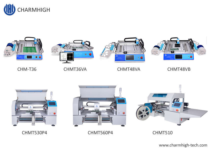 Charmhigh 7 Models Desktop SMT SMD Pick And Place Machine, Small PCB ...