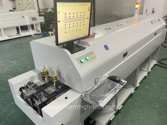 CHM-PC6635 Lead-free Reflow Oven with PC Control 6 Temperature Zones and 2200*350mm Heating Area for SMT Soldering