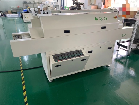 830 Vertical SMT Reflow Oven 8 Temp Zones 1400*300mm Hot Air Soldering Machine