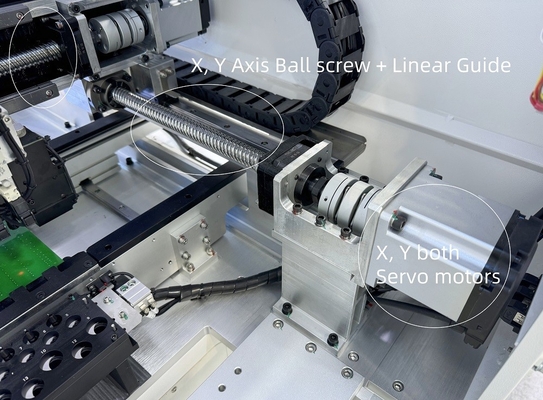 High Accuracy Industrial 4 heads Pick Place Machine with Auto Changer, Support 0201 BGA