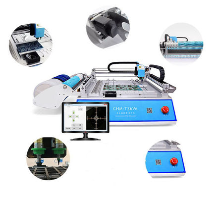 2 Heads 29 Feeders CHMT36VA SMD Pick And Place Machine + Two CCD Cameras + External PC