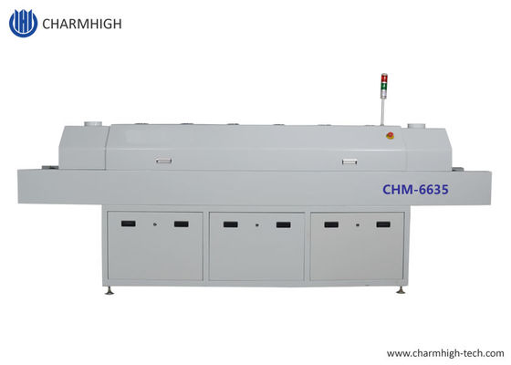 CHM-6635 Reflow Oven 6 Temp. Zones (up6+down6) 2200*350mm SMT Reflow Soldering Machine