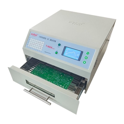 Mini Reflow Oven 300*320mm 1500w T962A with Exhaust IC Heater Infrared Welding Station