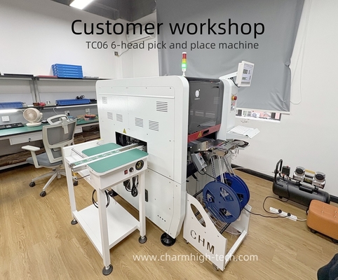 High-end Semi-auto Medium SMT Assembly Line , 6 heads TC06 PCBA Manufacturing