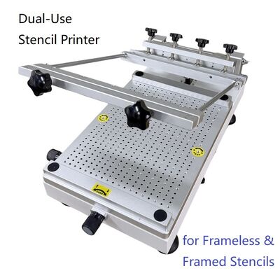 Dual-use Framed & Frameless Stencils Manual SMT Solder Paste Printer 4532