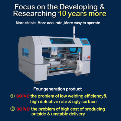 Desktop SMT Chip Mounter , Stencil Printing, T961 Reflow Oven PCB Assembly Line