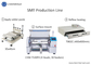 4 Heads SMT Chip Mounter , Stencil Printing, T962C Reflow Oven PCB Assembly Line